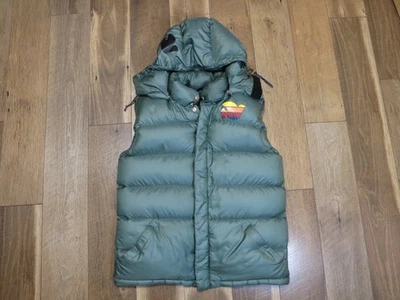 Burton Men's Green Hooded DryRide Free City Down Puffer Vest Sz M USED-Read - Image 1 of 4
