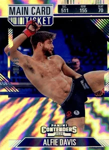 2025 Panini Contenders PFL ALFIE DAVIS #8 Main Card Ticket #38/99 - Picture 1 of 2