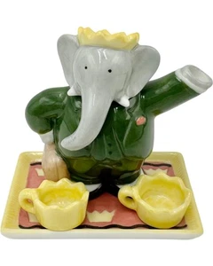 Vintage Babar Elefant Miniatur Porzellan Teeservice - Bild 1 von 13