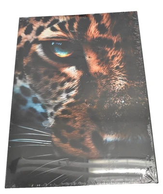 Disco tigre leopardo close-up pôster metal arte de parede fosca 17,7" x 12,6" - Imagem 1 de 4