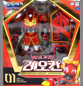 Geo Mecha Beast Guardian 01 Leo Khan Robot Transformador Juguetes Jóvenes Nuevo en Mano - Imagen 1 de 4