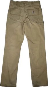 Carhartt Relaxed Fit Herren Khaki Canvas Arbeitshose Größe 34x32 - Bild 1 von 9