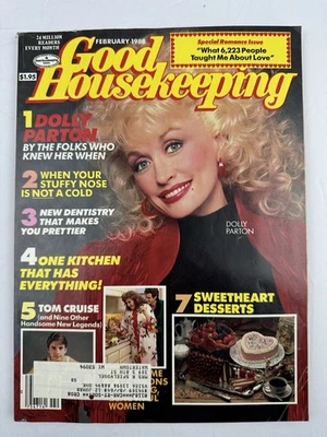 Good Housekeeping Feb. 1988 Dolly Parton Tom Cruise Denzel Washington Tom Hanks - Image 1 of 4