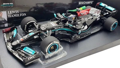 Minichamps 1/18 Scale 110 212044 Mercedes AMG Petronas F1 Hamilton Brazil Flag - Image 1 of 4