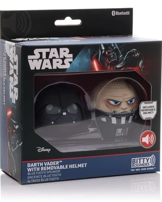 Bitty Boomers Star Wars Darth Vader with Removable Helmet Bluetooth Speaker New! - Image 1 of 4