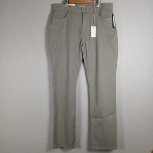 AMS Amsterdam Warp + Weft Men's Size 35x32 Green Stretch Denim Jeans Ultra Soft - Picture 1 of 13