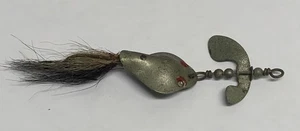 Vintage HERB’S DILLY All Metal Buck Tail Silver Spinner Angelköder, schön alt - Bild 1 von 4