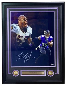 Terrell Suggs Signed Framed 16x20 Baltimore Ravens Collage Photo BAS ITP - Picture 1 of 3