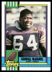 1990 Topps #104 Randall McDaniel Minnesota Vikings Football Karte - Bild 1 von 2