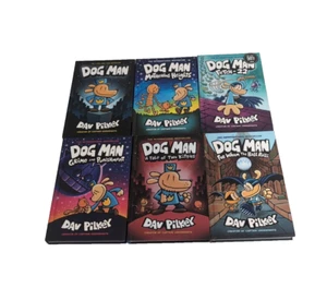 Dog Man Graphic Novels - 6 Books by Dav Pilkey Hardcover , Fetch 22 Two Kitties - Foto 1 di 4