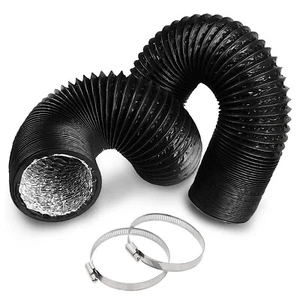 Flexible Dryer Vent Hose PVC Aluminum Foil Ducting for HVAC Ventilation 8"x 25Ft - Picture 1 of 10