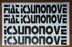 27.5” x 3.7" Decal Sticker Fiat Bertone X1/9 1300 1500 ICSUNONOVE FIATICSUNONOVE - Picture 1 of 1