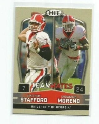 MATTHEW STAFFORD (Detroit Lions) 2009 SAGE HIT TEAMMATES PRE-ROOKIE CARD #56 - Image 1 of 2