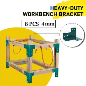 8 PCS 4mm Green Heavy Duty Workbench Kit for Wood Workbenches,Workshop Shelves - Imagen 1 de 14