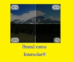 WINDOW TINT FILM ROLL 35% 2 ply 60*100 cut 40 20 intersolar - Picture 1 of 3