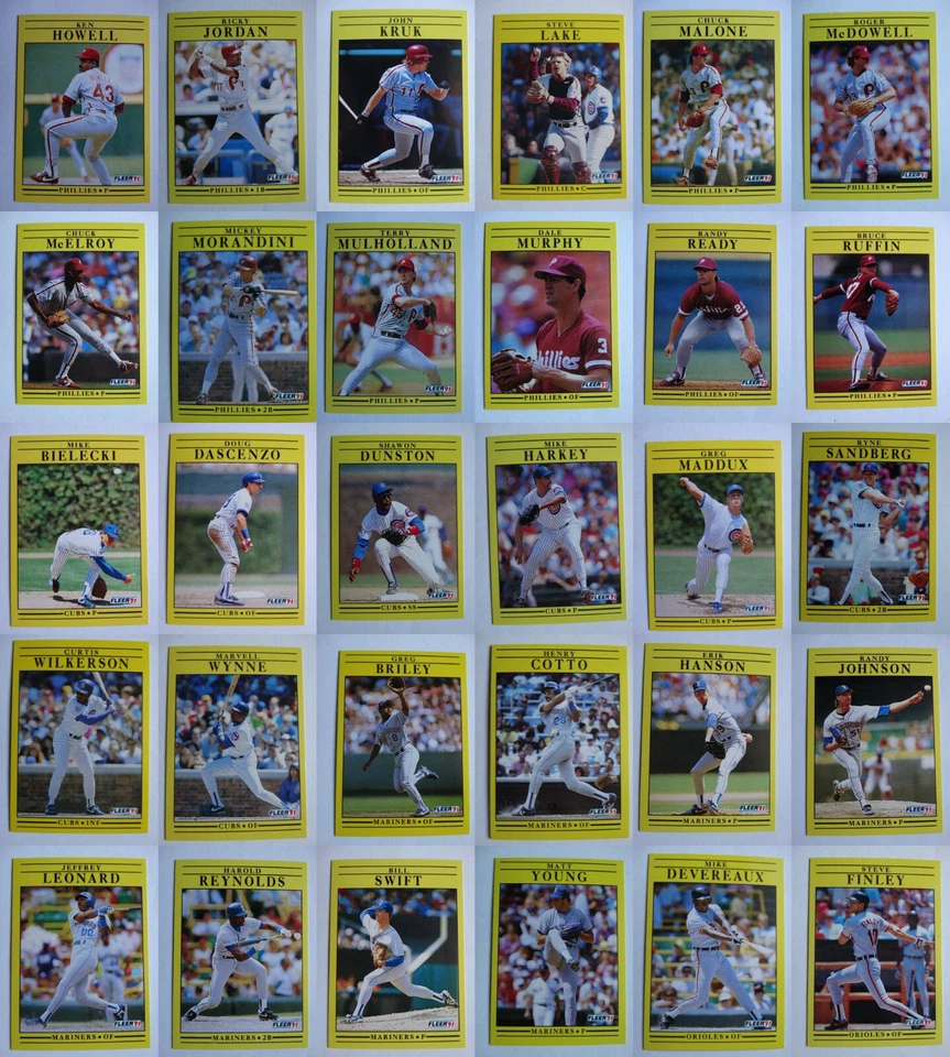 1991 Fleer Baseball Cards Complete Your Set U You Pick From List 251-500 - Image 1 of 1