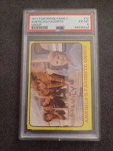 1971 PARTRIDGE FAMILY #12 AMERICA'S FAVORITE GROUP LOW POP PSA 6 84518444 - Picture 1 of 2