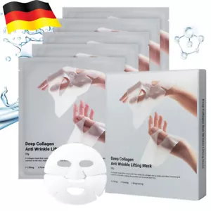 5 stk Anti-Aging Collagen Maske Gesicht Overnight Bio Kollagen Deep Anti Wrinkle - Bild 1 von 18