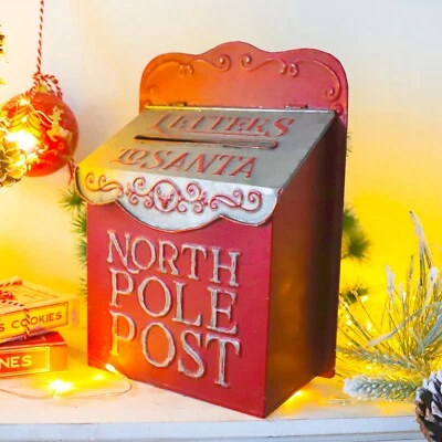 Cartas a Papá Noel Buzón Navidad Papá Noel Poste Polo Norte Decoración Regalos Foto 1 de 2
