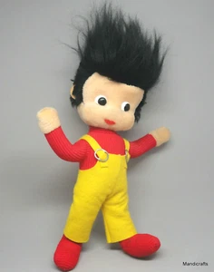 Schuco Pit Boy 1960s Doll Dralon Plush 28cm 11in Bigo Bello Bendy Vintage - Picture 1 of 11