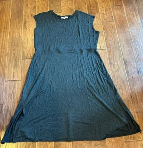 Vestido loft talla grande para mujer en gris oscuro liso sin mangas talla 26 - Imagen 1 de 2