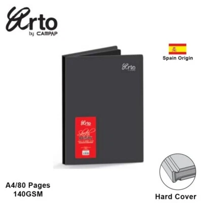 Hard Cover Black Paper Sketch Book - A5 - 80 pages - Image 1 of 3