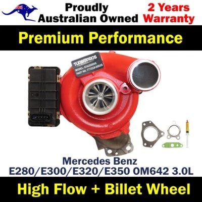 Turbocargador de alto flujo GEN1 para Mercedes Benz E280/E300/E320/E350 OM642 3,0 L Foto 1 de 4