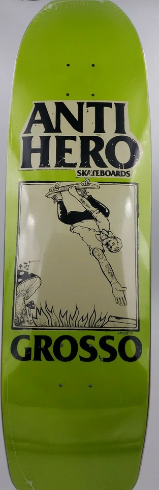 Anti Hero Skateboards Jeff Grosso Lance Mountain Skull Series Deck 9.25