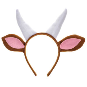 Bandeau oreilles de chèvre Amosfun accessoires animaux pour enfants (marron)