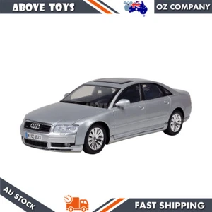Motormax Highly Detailed 1:18 Scale Audi A8 Diecast Toy Car Model Silver - Picture 1 of 3