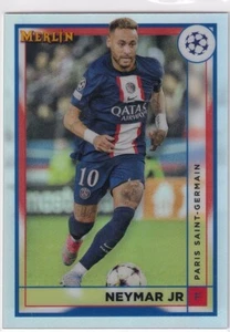 Topps Merlin Chrome CL 22/23 Nr. 103 Neymar Jr.Argento Rifrattore - Foto 1 di 2