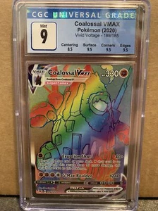 Pokemon Vivid Voltage Coalossal VMAX 189/185 CGC 9 Como Nuevo - Imagen 1 de 2