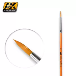 AK INTERACTIVE PAINT BRUSH - ROUND BRUSH 6 SYNTHETIC - Picture 1 of 1