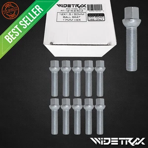 (20) 12x1.5 Wheel Lug Bolts Studs 17mm Hex Ball 50mm Shank For Mercedes Audi VW - Picture 1 of 4