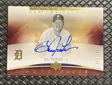 BILL FREEHAN 2005 Upper Deck Artifacts Auto Facts /599 Detroit Tigers Legend