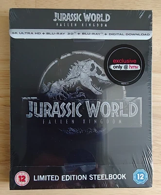 Jurassic World: Fallen Kingdom 4K UHD + 3D/2D Blu-ray Limited Edition Steelbook - Image 1 of 4
