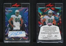 2023 Leaf Vibrance Navy Blue Prismatic /25 Jason Taylor #BA-JT3 Auto HOF