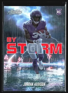 2023 Panini Absolute - By Storm #BST-12 Jordan Addison (RC) Orange /75 - Picture 1 of 2