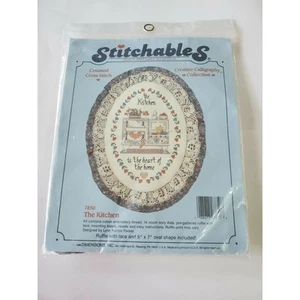The Kitchen is the Heart of the Home Cross Stitch Kit Stitchables 5" x 7" #7850 - Picture 1 of 2