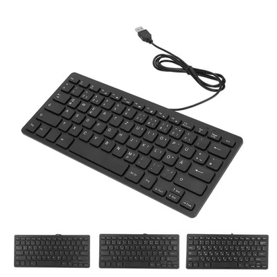 Keyboard 78 Key Mute Ultra Thin Wired Mini USB Interface Desktop Computer Sm ECM - Image 1 of 4