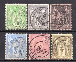 013 - Francia 1876-1892 - Lotto francobolli usati - Foto 1 di 2