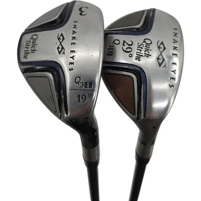 Snake Eyes Q3I & Q3U Hybrid 19 29 Degree Golf Club Bundle Men RH Graphite Shafts - Image 1 of 4