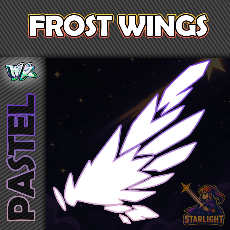 ROBLOX WORLD ZERO WINGS,ARMOR,COSTUME,ACCESORIES,COSMETICS Roblox World Zero WZ - FROST WINGS - PASTEL HEX ITEMS