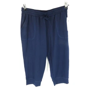Icyzone Capri Jogginghose Damen XL dunkelblau Kordelzug Taschen Neu mit Etikett - Bild 1 von 7