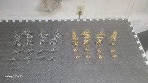 Juego de Ajedrez Cristal Fantasía Peltre Ballena Pay Raro Años 80 Hecho a Mano - Imagen 1 de 24