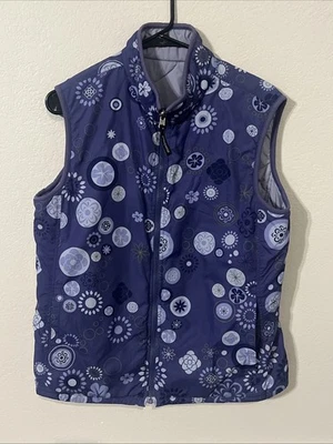 Chaleco Patagonia Mujer Grande Reversible Cremallera Púrpura #Z10 Foto 1 de 4