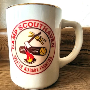 VTG Boy Scouts Of America Mug Cup BSA Camp Scouthaven Greater Niagara Frontier - Picture 1 of 7