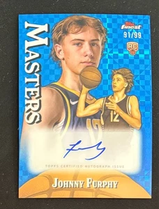 2024-25 Topps Finest Johnny Furphy Rookie Masters Azul X-Fractor Automático/99 Pacers - Imagen 1 de 2