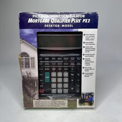 Pick-A-Payment Calculator Mortgage Qualifier Plus PX2 Model 43442 Desktop Model - Image 1 of 4