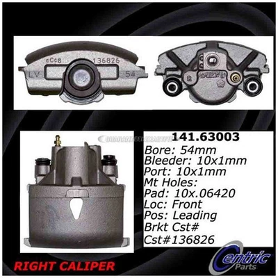 For Dodge Neon 2000-2005 Centric Front Right Brake Caliper - Image 1 of 3